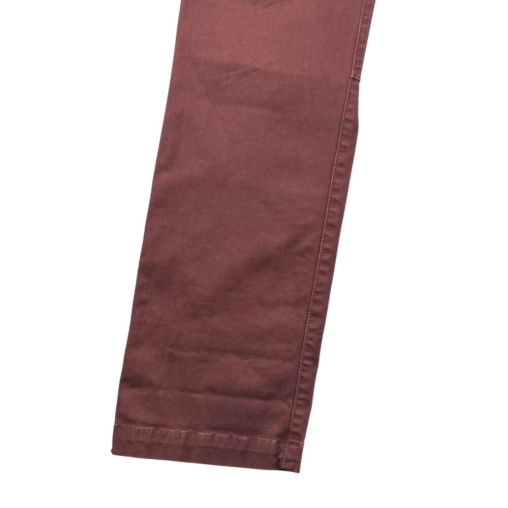 STONE ISLAND Chino Slim Fit Pants Type SK Size 34 Washed Maroon - Picture 9 of 9